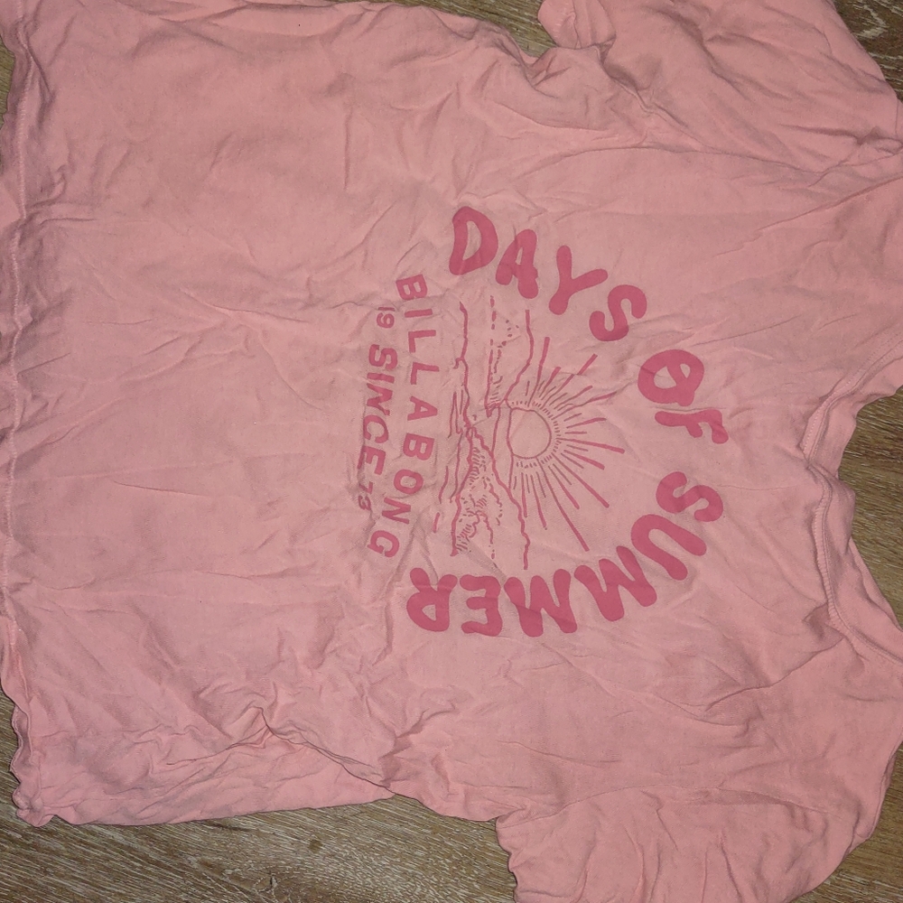 Billabong Kids "Days of Summer" Pink Graphic Tee